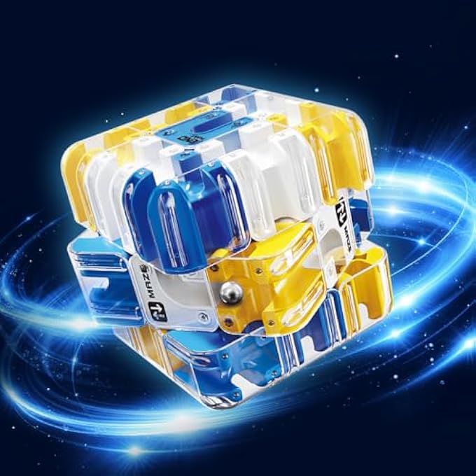 3D LABYRINTH CUBE, LARGE MAZE 3D PUZZLES, BLUE - Image 1